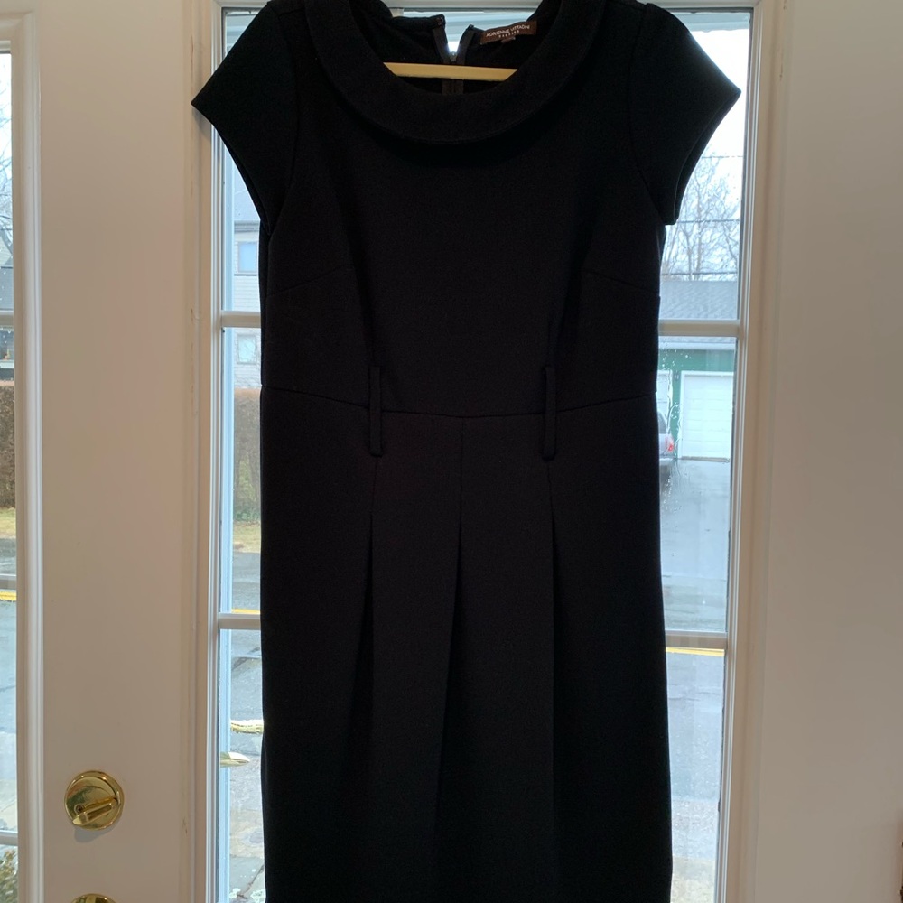 Black cap sleeve dress size 10